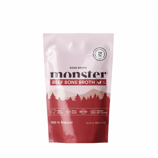Monster Dog Bone Broth – Beef 350 ml