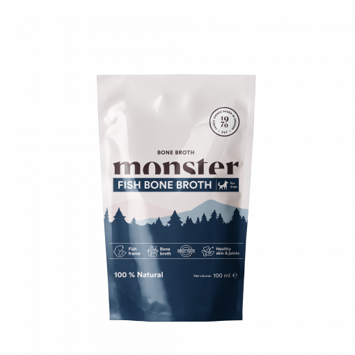 Monster Dog Bone Broth – Fish 350 ml