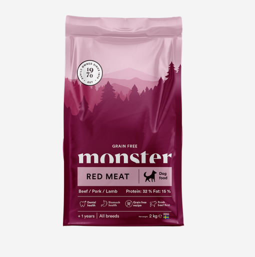Monster Dog Grain Free Adult Red Meat 12kg