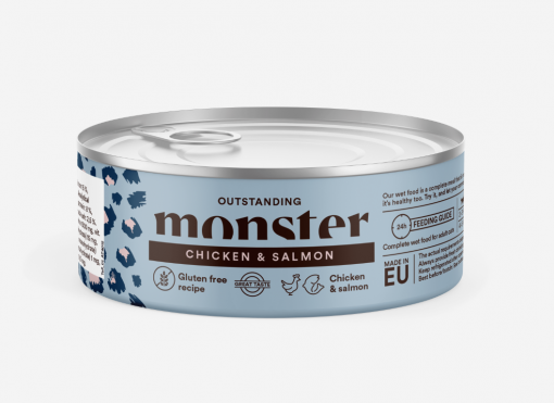 Monster Cat Adult Multi Protein Chicken & Salmon  100 g